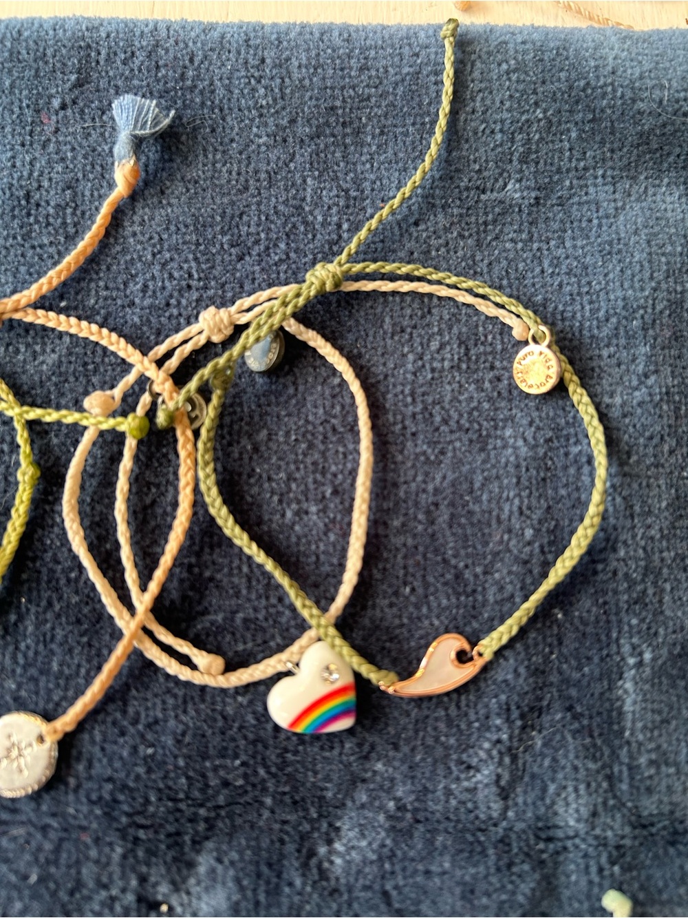 Pura Vida braided charm bracelets bundle of 7 various colors - Picture 5 of 5